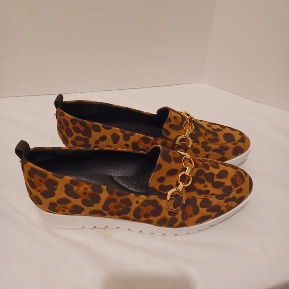NWOT Cheetah Print Loafers - Picture 7 of 11